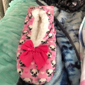 NWT Pug slippers 9.5-10.5 ( XL)